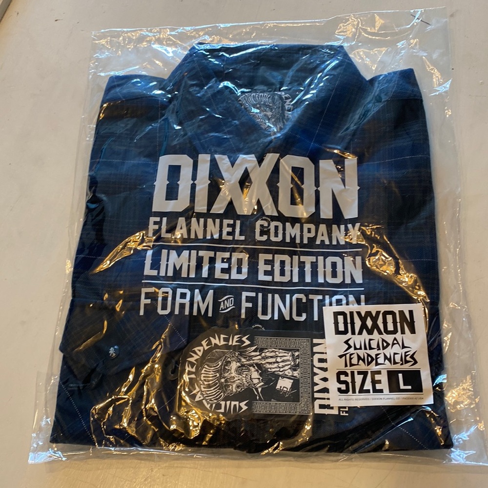 NWT-Dixxon Suicidal Tendancies flannel